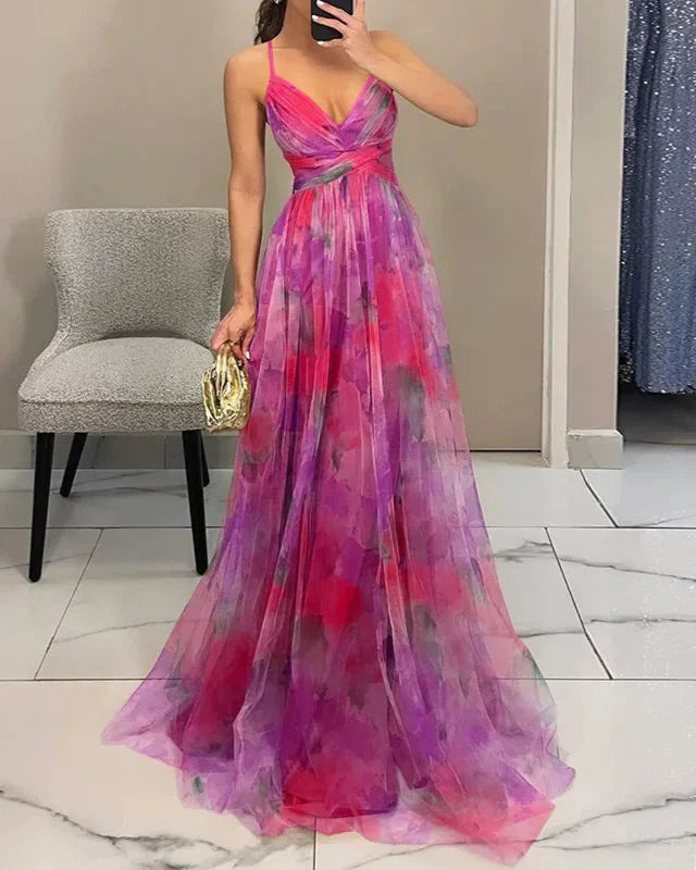 Elisa | Abito Maxi Floreale per Eleganza Senza Sforzo
