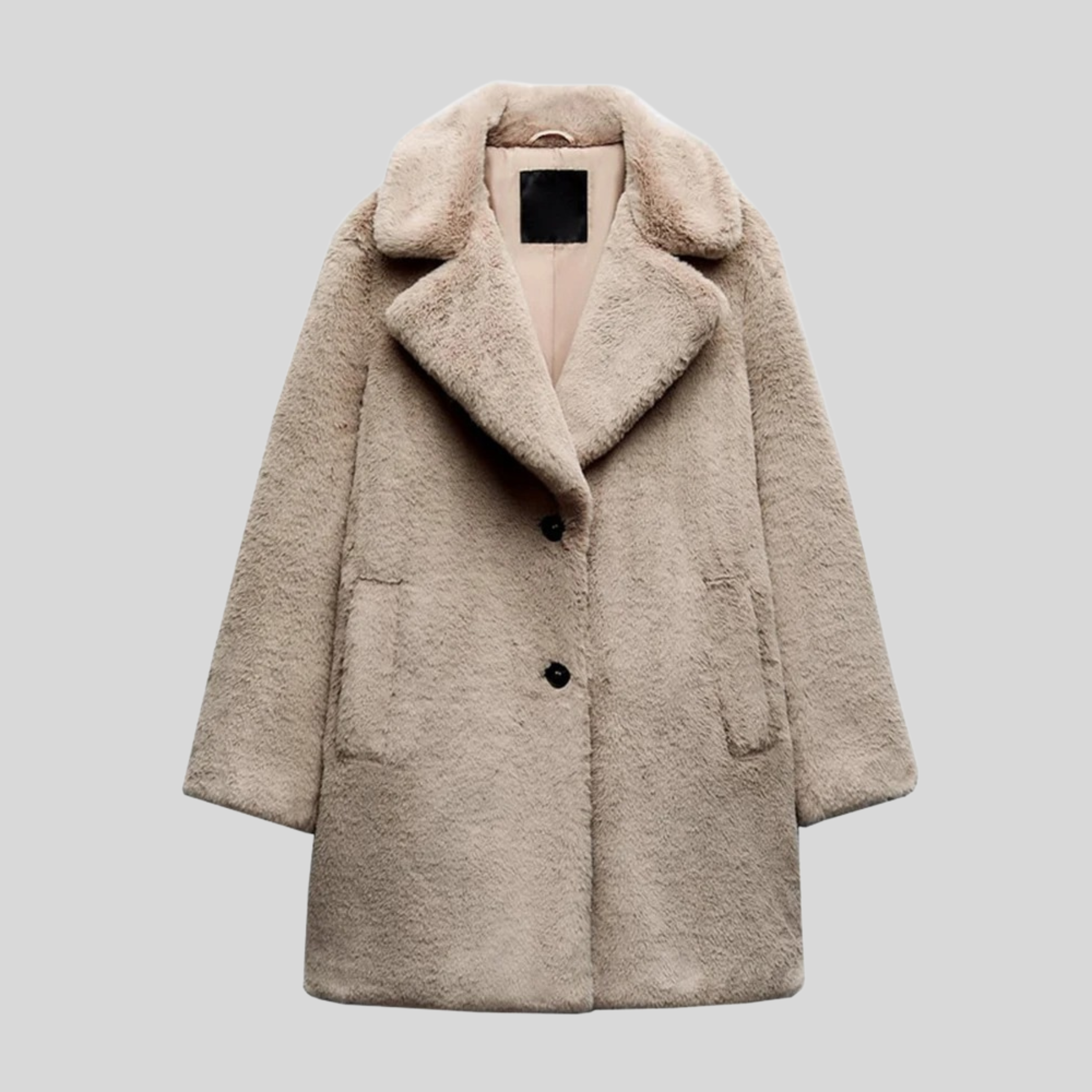 Mila | Cappotto Classico Donna in Pelliccia Sintetica