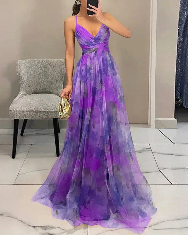 Elisa | Abito Maxi Floreale per Eleganza Senza Sforzo