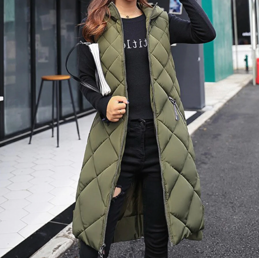 Eli | Gilet Invernale da Donna con Cappuccio Rosa