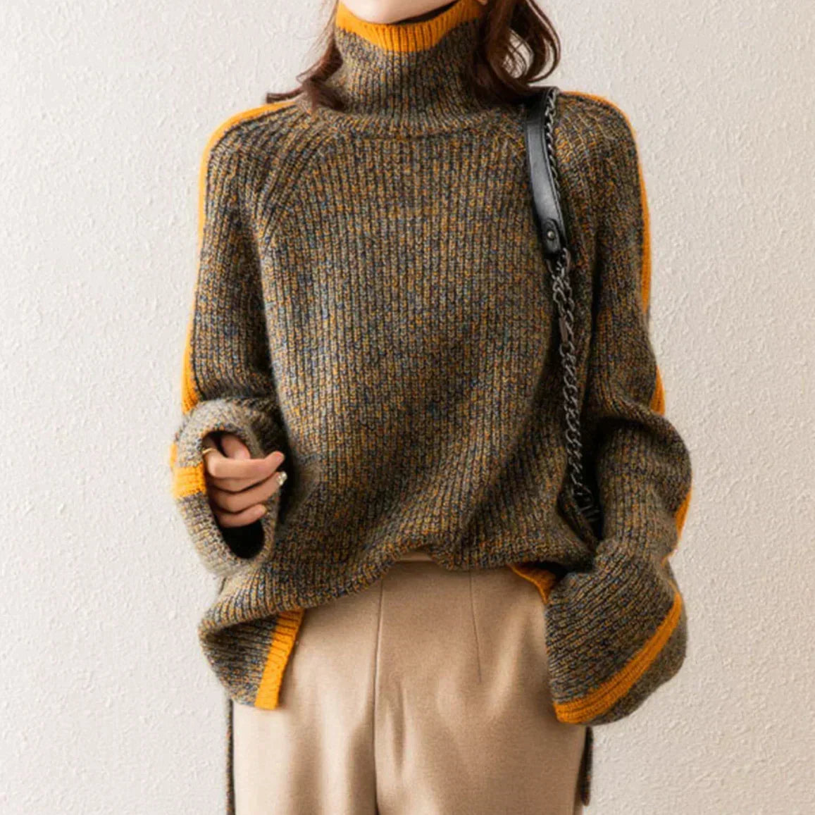 Nadia | Maglione Invernale Dolcevita Comodo per Donna