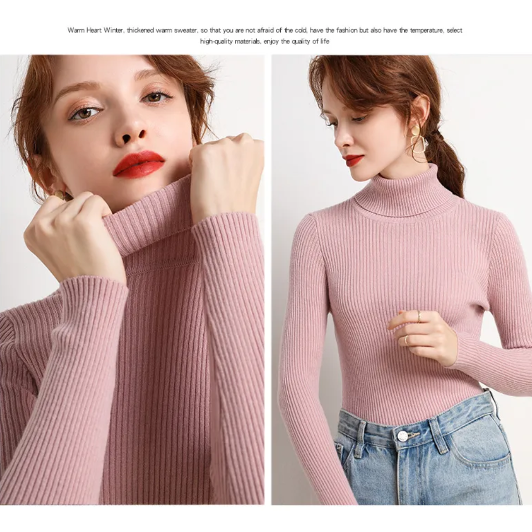 Cristina | Maglione Dolcevita in Cashmere per l'Inverno