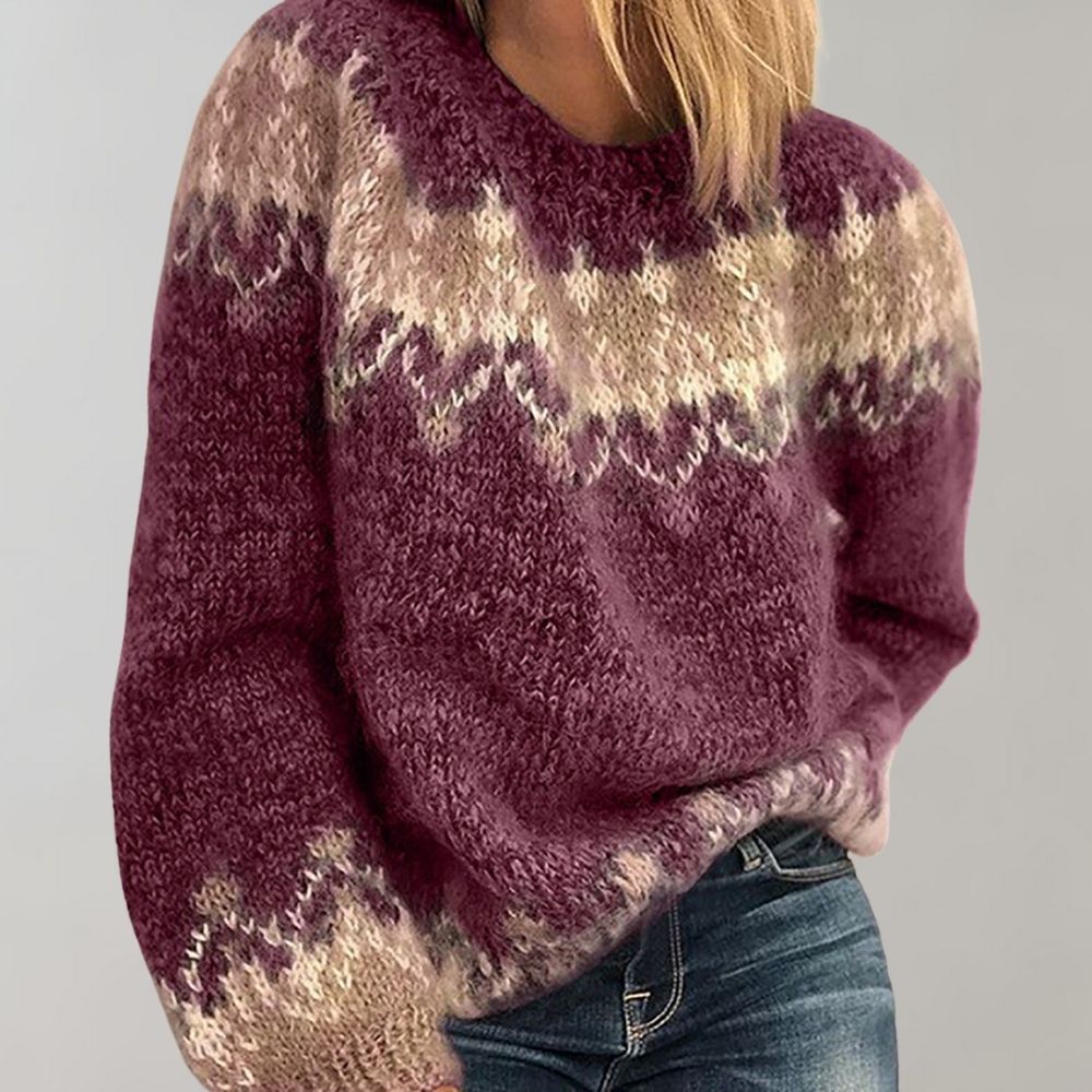 Valeria | Maglione Invernale Morbido con Collo Rotondo
