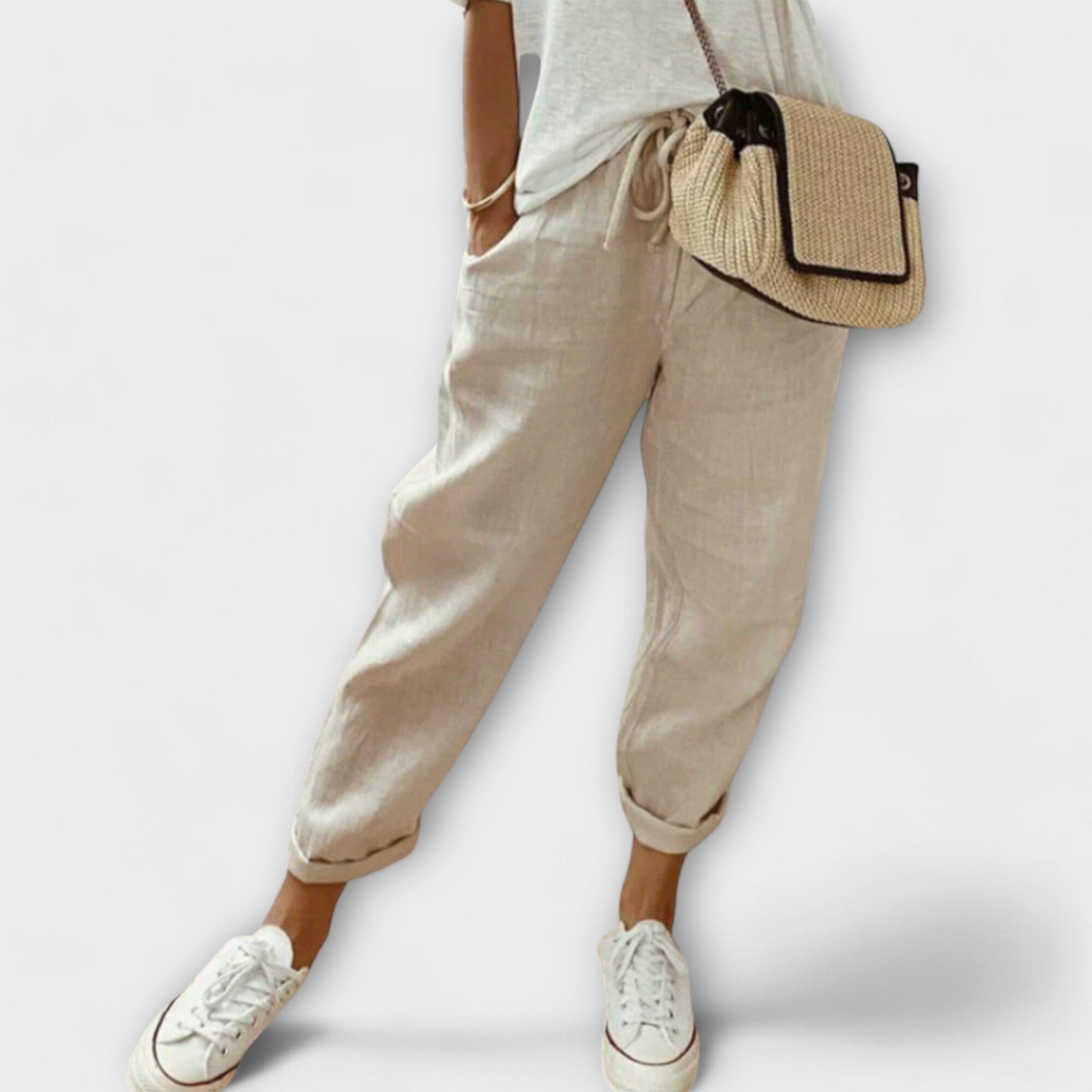 Pantaloni di Lino Moderni e Casual per Donna