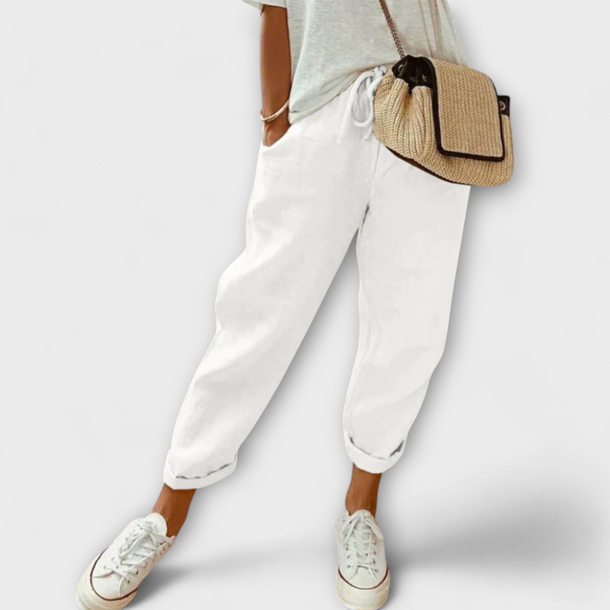 Pantaloni di Lino Moderni e Casual per Donna