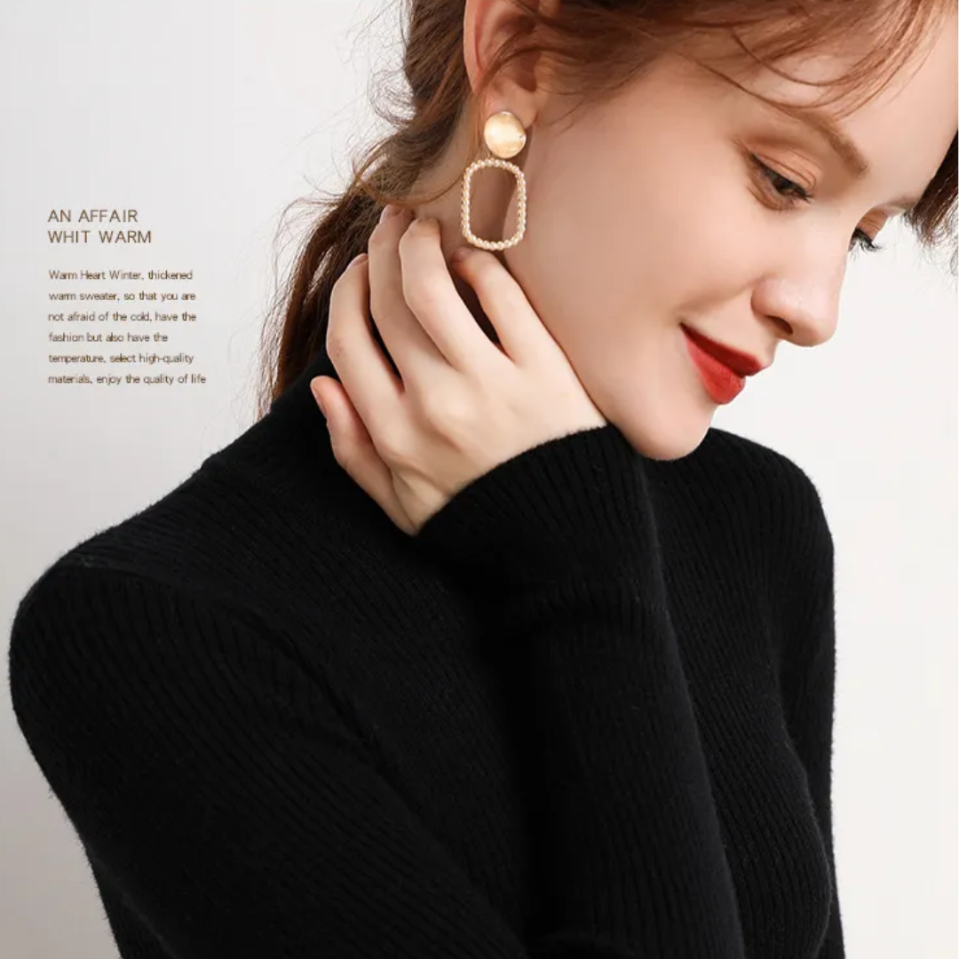 Cristina | Maglione Dolcevita in Cashmere per l'Inverno