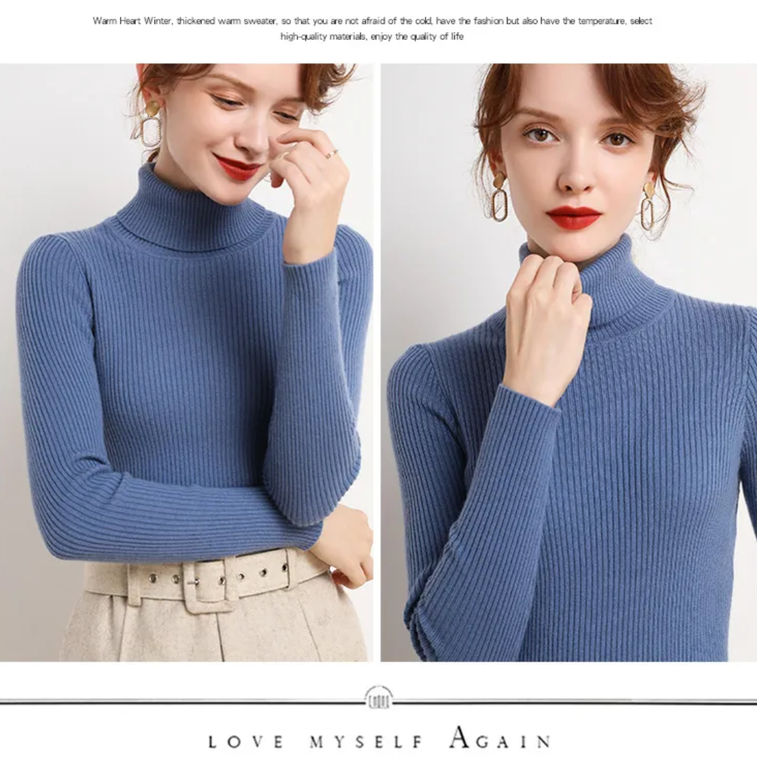 Cristina | Maglione Dolcevita in Cashmere per l'Inverno