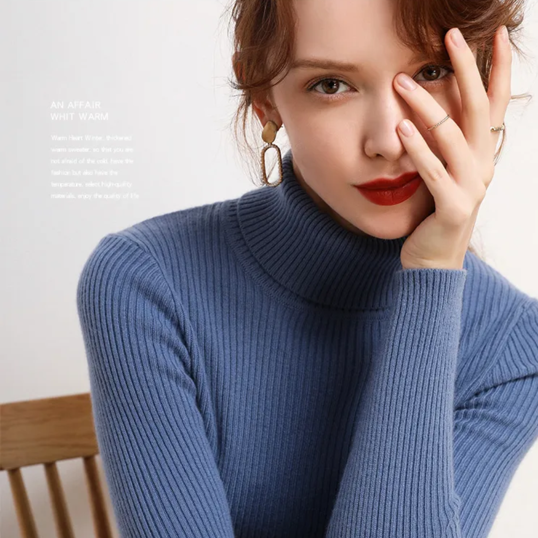 Cristina | Maglione Dolcevita in Cashmere per l'Inverno