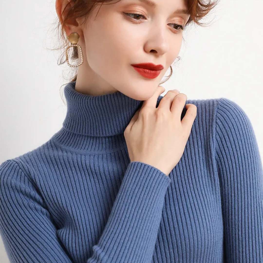 Cristina | Maglione Dolcevita in Cashmere per l'Inverno