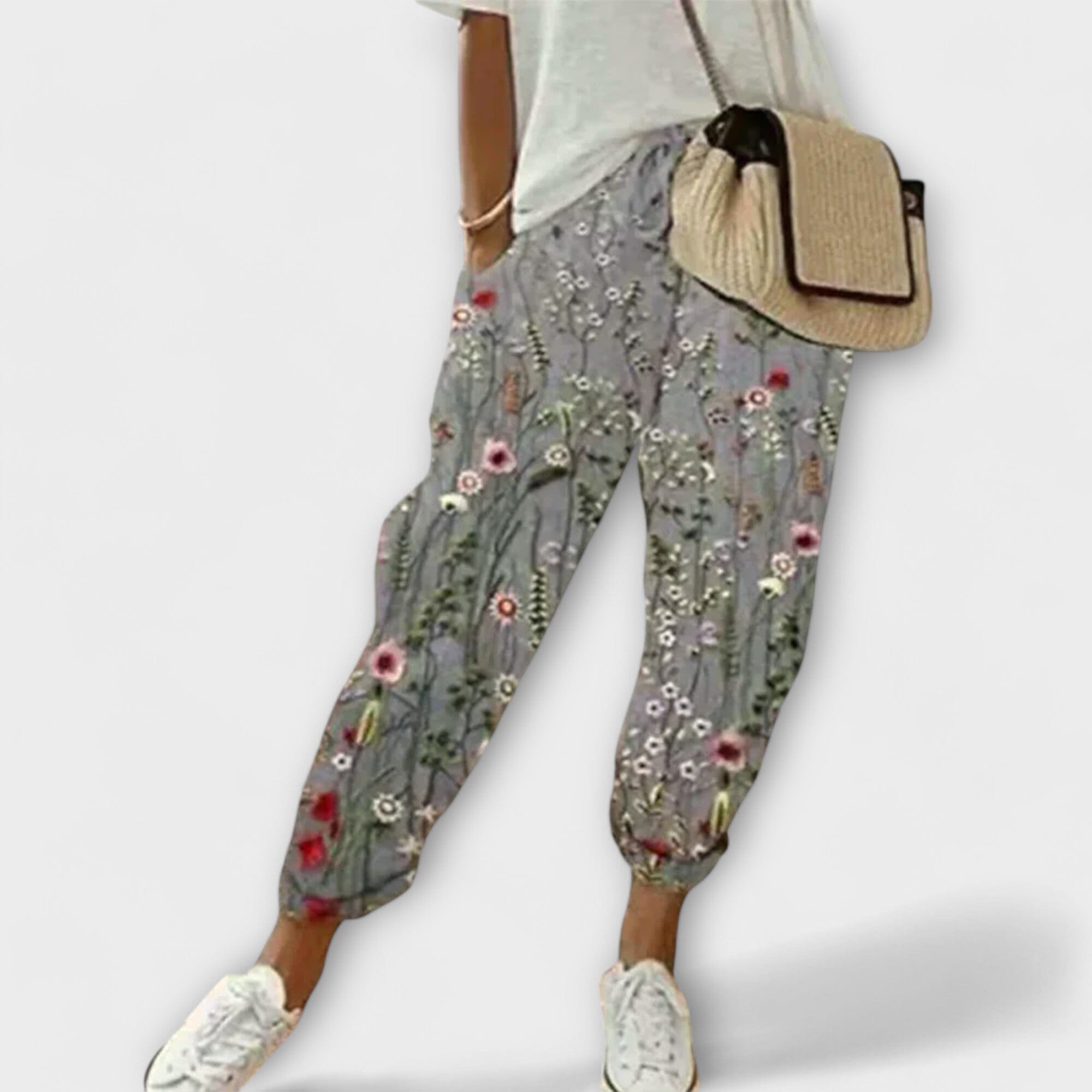 Pantaloni Comodi in Cotone e Lino