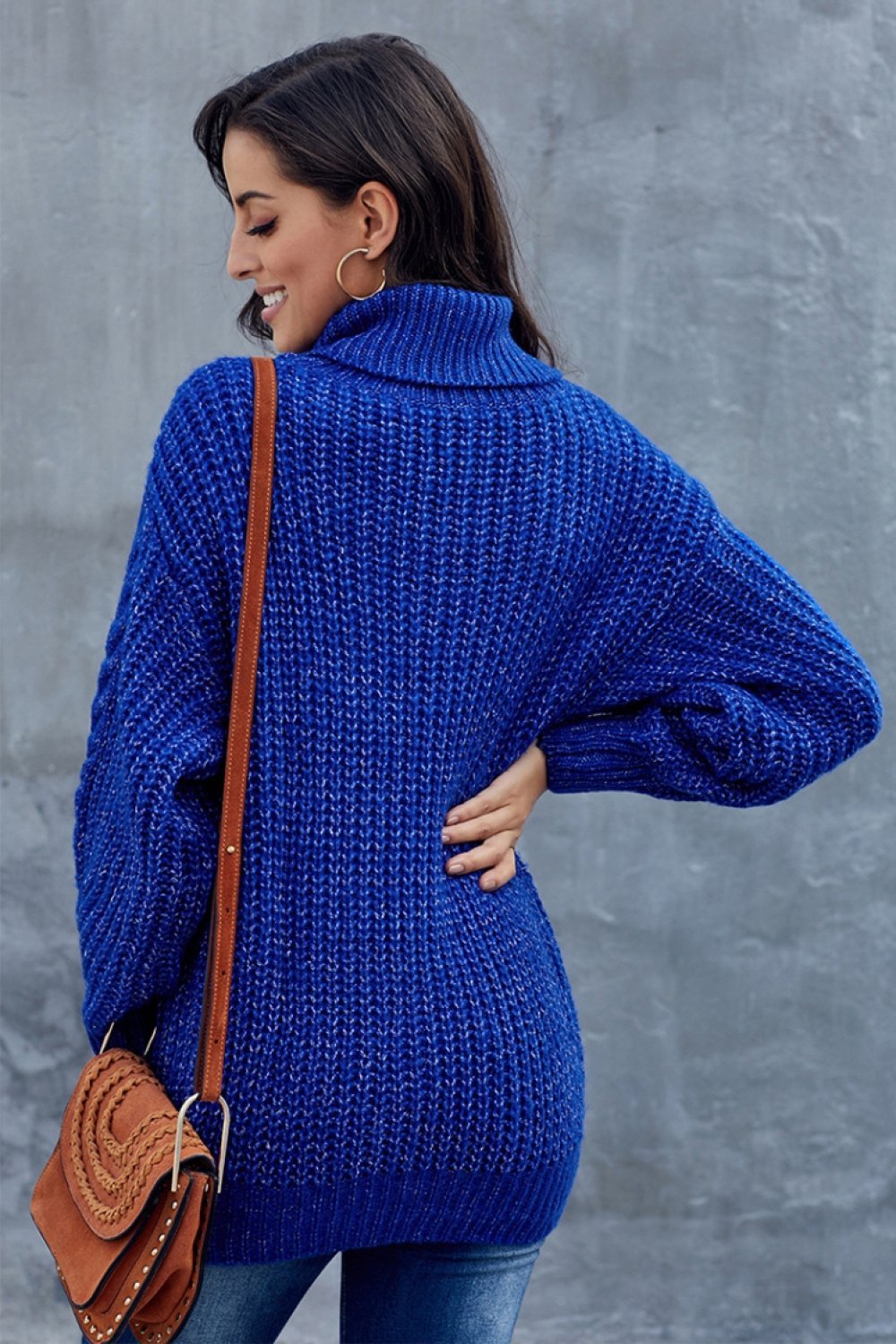 Veronica | Maglione Dolcevita Invernale a Maglia per Donna
