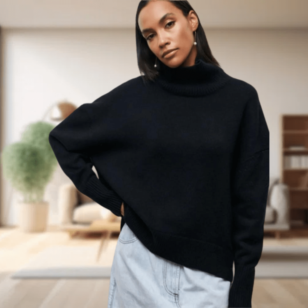 Alessandra | Maglione Dolcevita Donna Pronto per l'Inverno