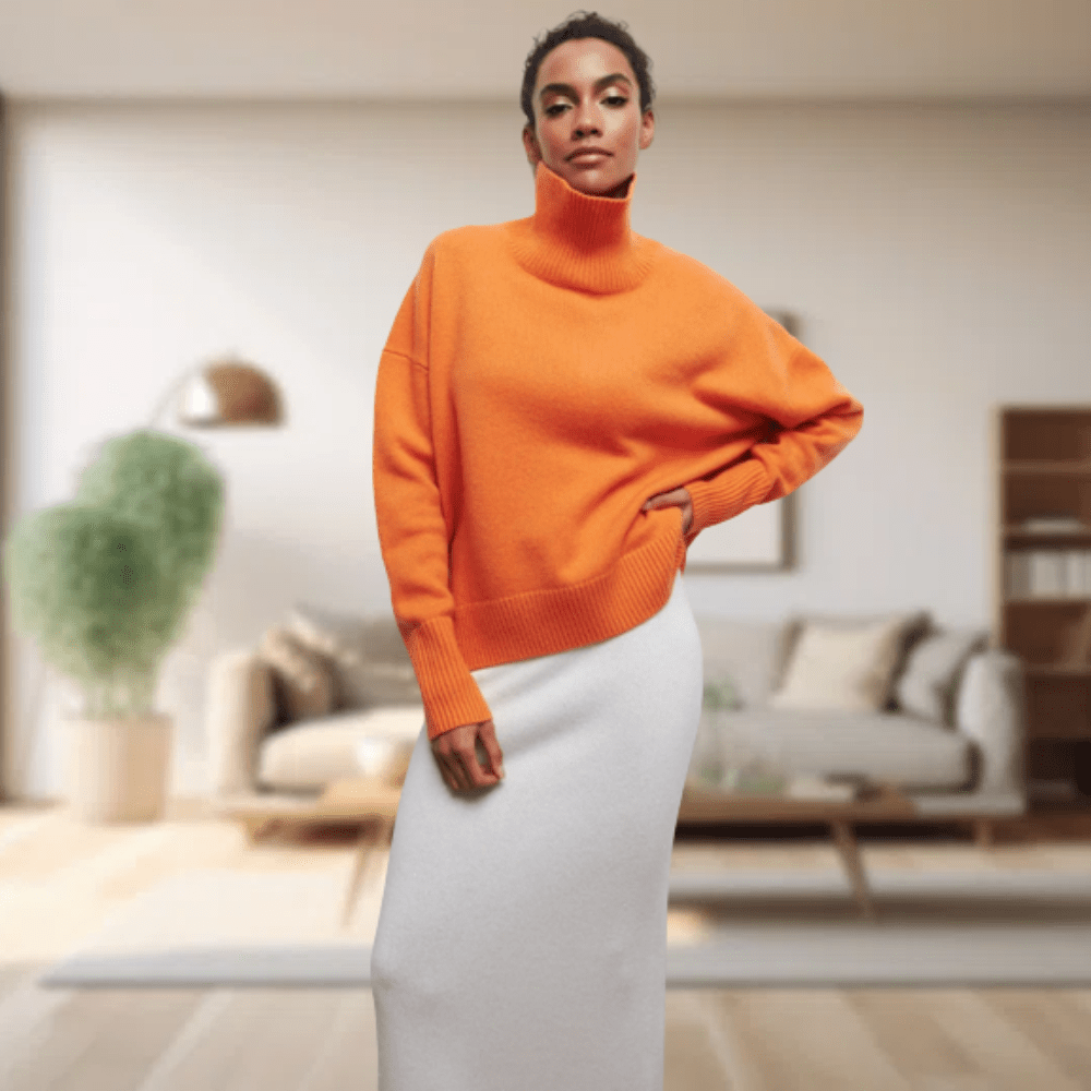 Alessandra | Maglione Dolcevita Donna Pronto per l'Inverno