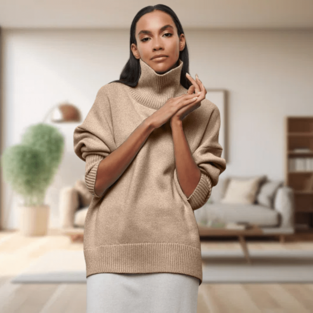 Alessandra | Maglione Dolcevita Donna Pronto per l'Inverno