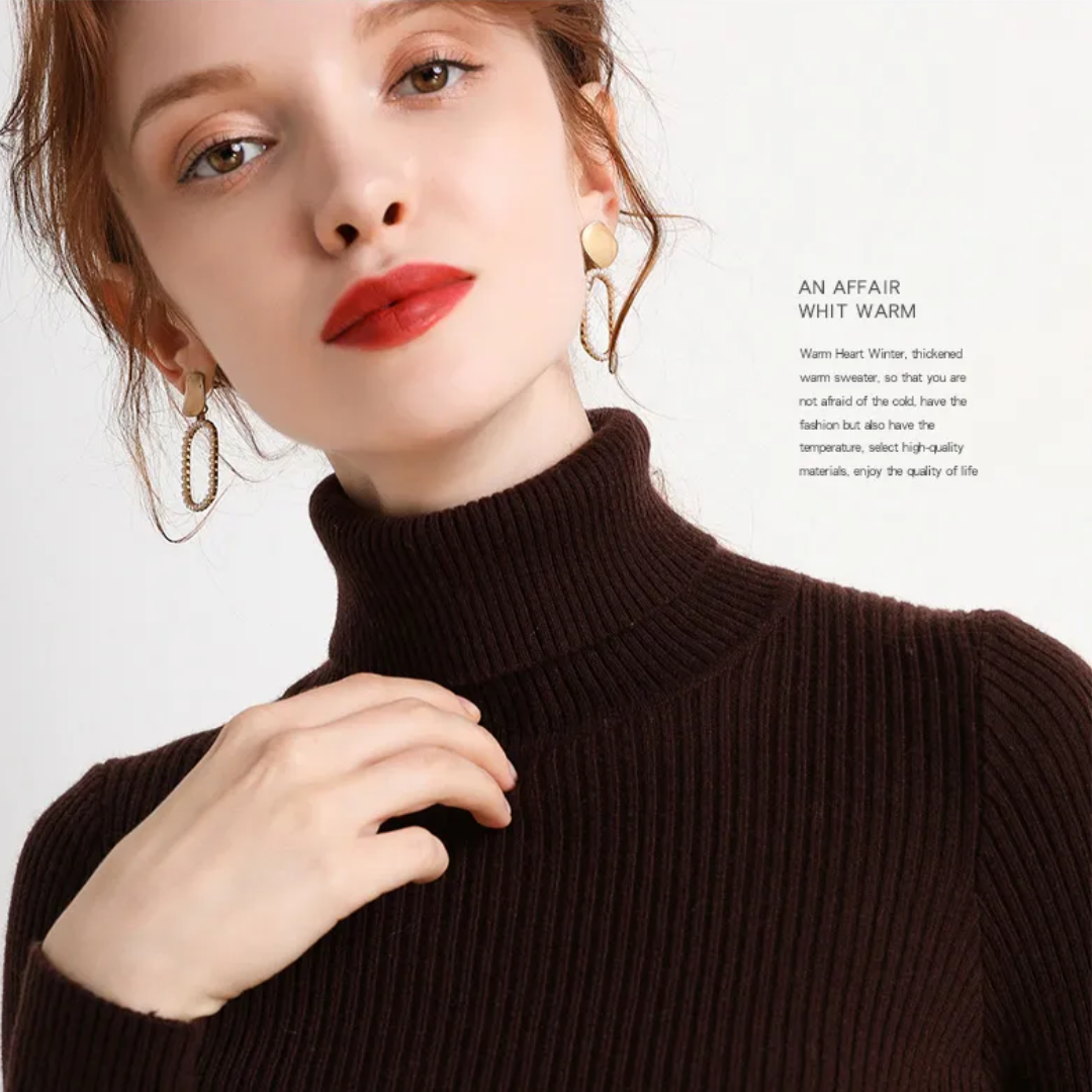 Cristina | Maglione Dolcevita in Cashmere per l'Inverno