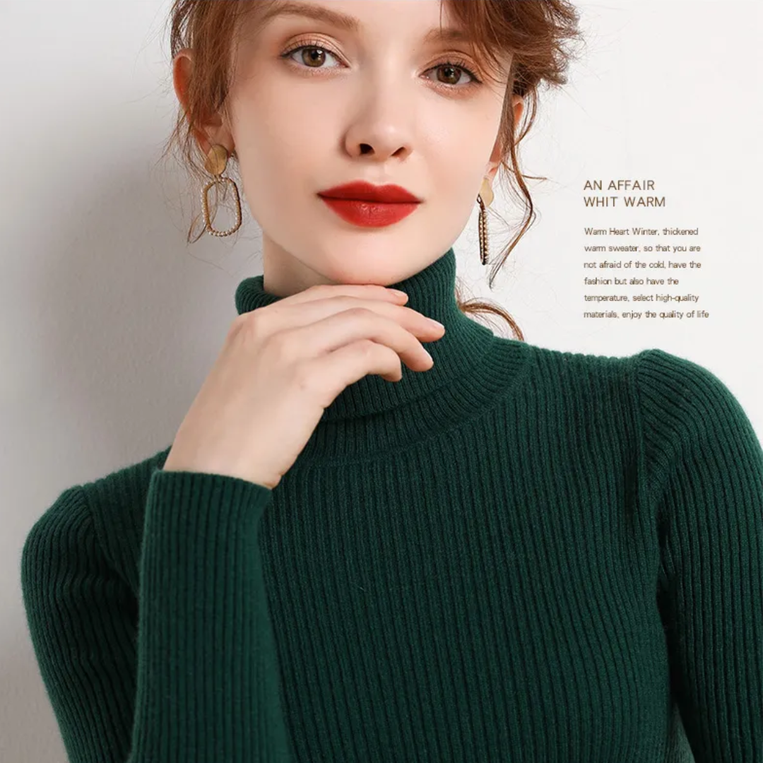 Cristina | Maglione Dolcevita in Cashmere per l'Inverno