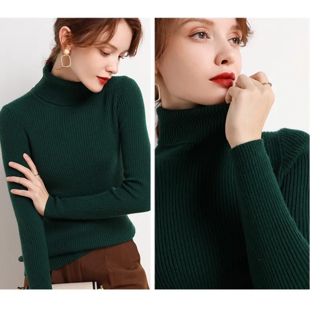 Cristina | Maglione Dolcevita in Cashmere per l'Inverno