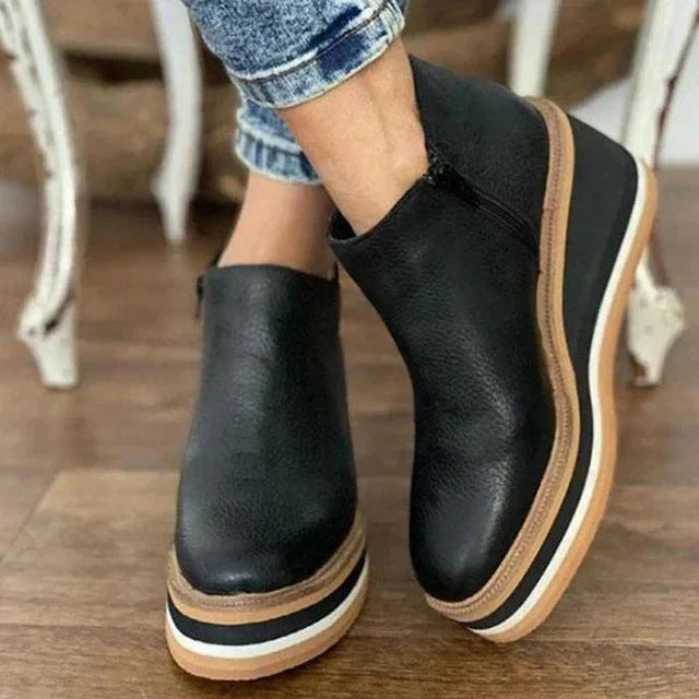 Stivali Eleganti da Donna in Pelle Nera