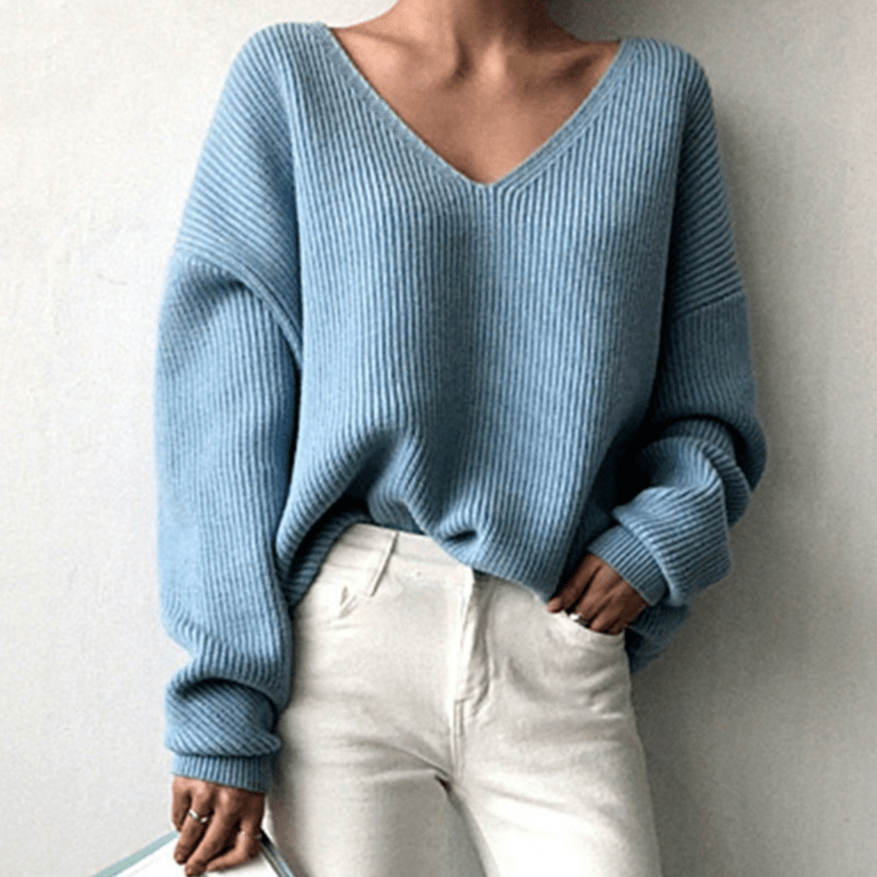 Samantha | Maglione Invernale a V Collo Morbido