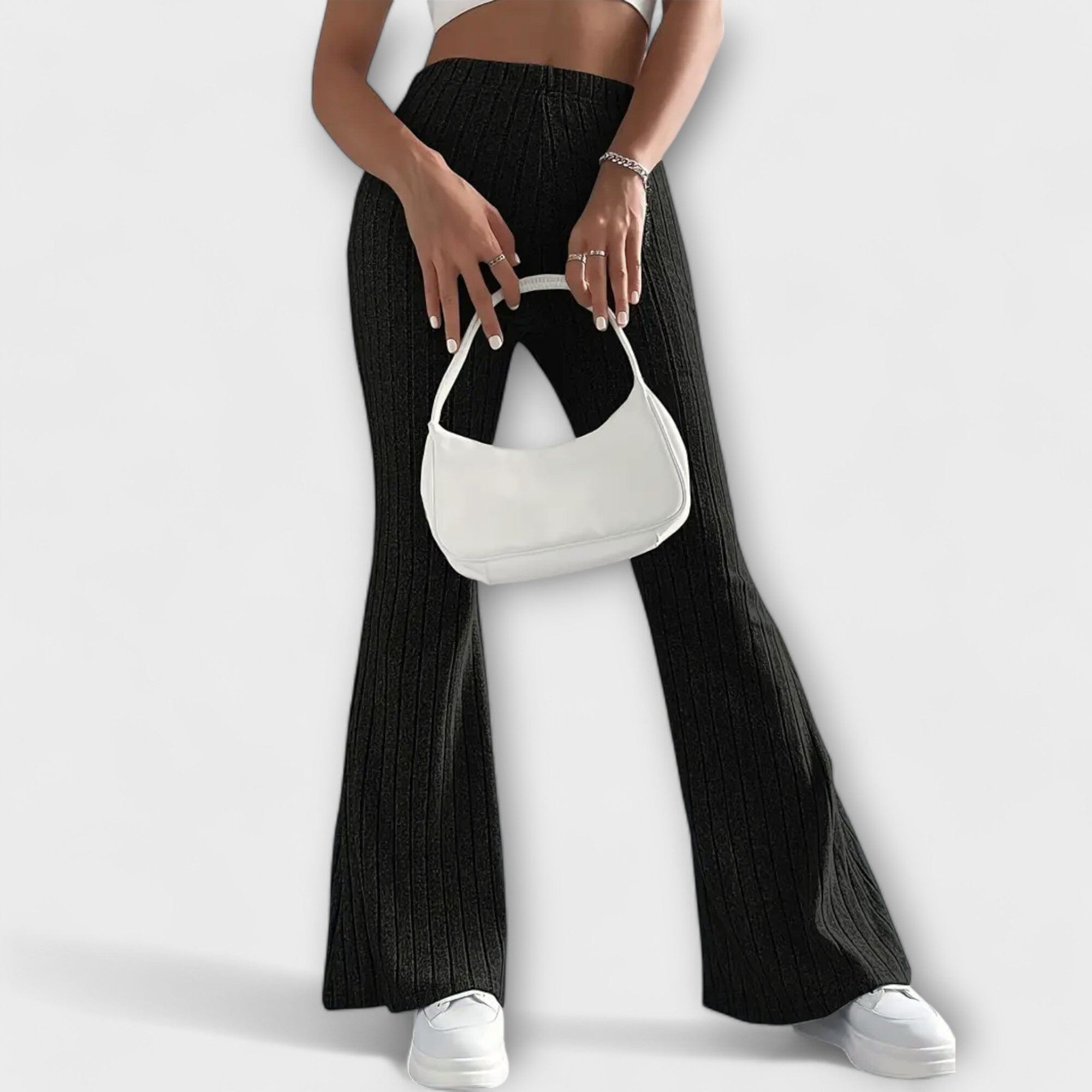 Pantaloni Eleganti a Zampa d'Efetto
