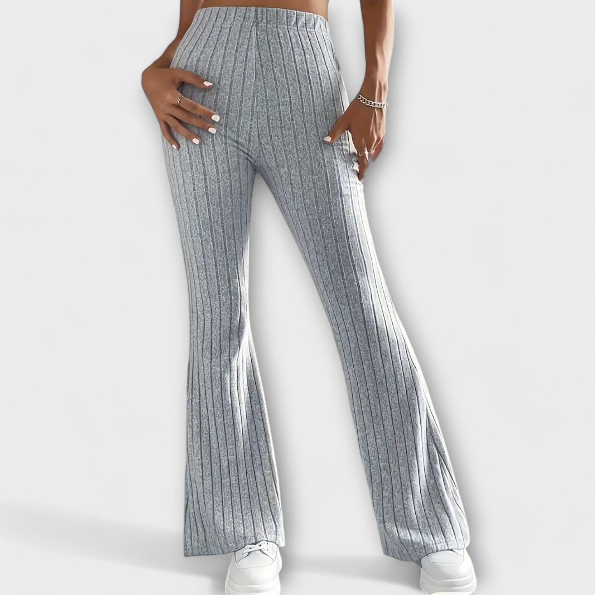 Pantaloni Eleganti a Zampa d'Efetto