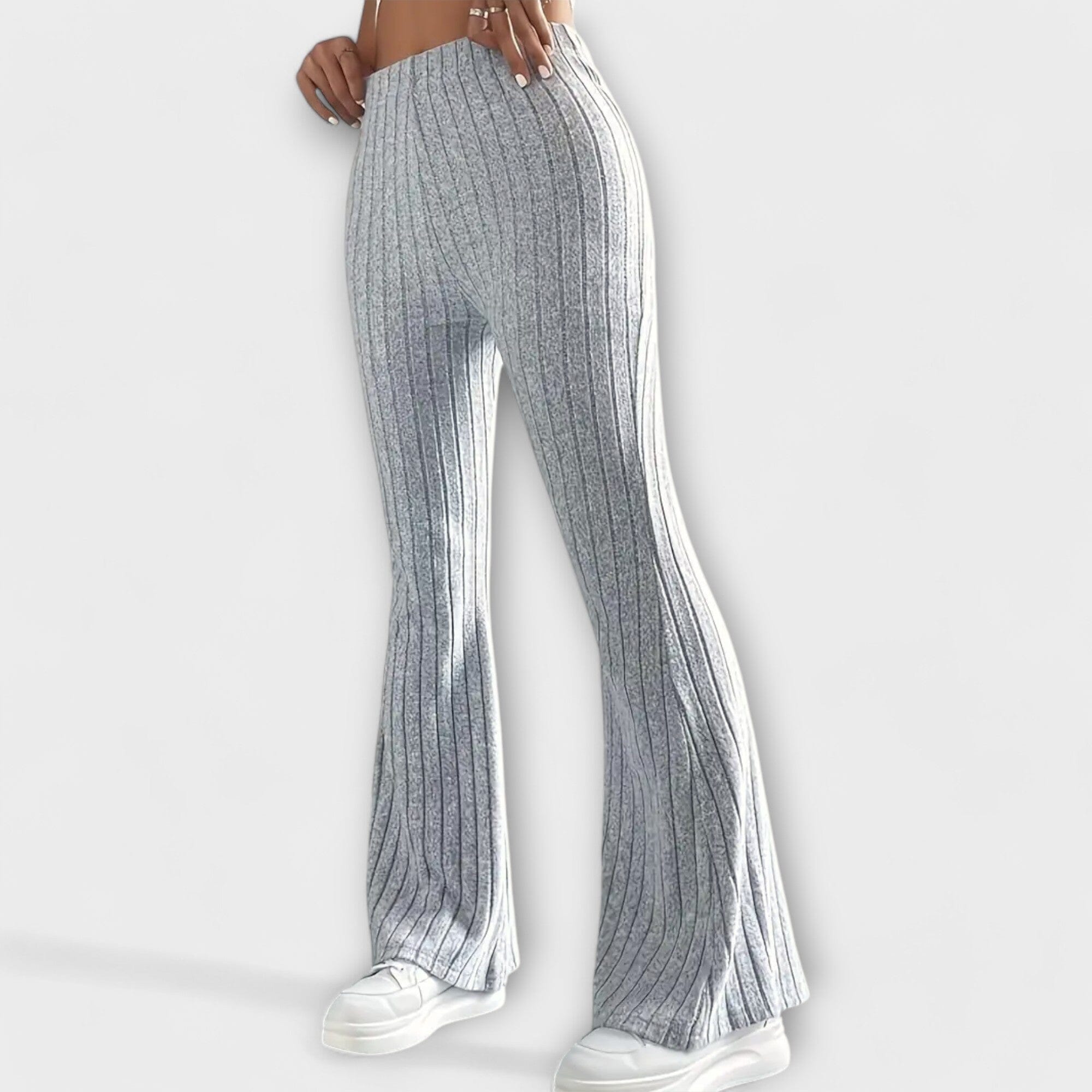 Pantaloni Eleganti a Zampa d'Efetto