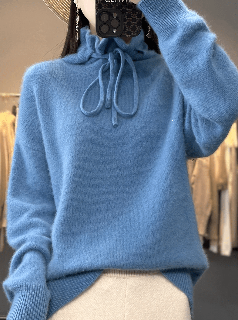 Elisa | Maglione Invernale Accogliente con Dettagli in Pizzo