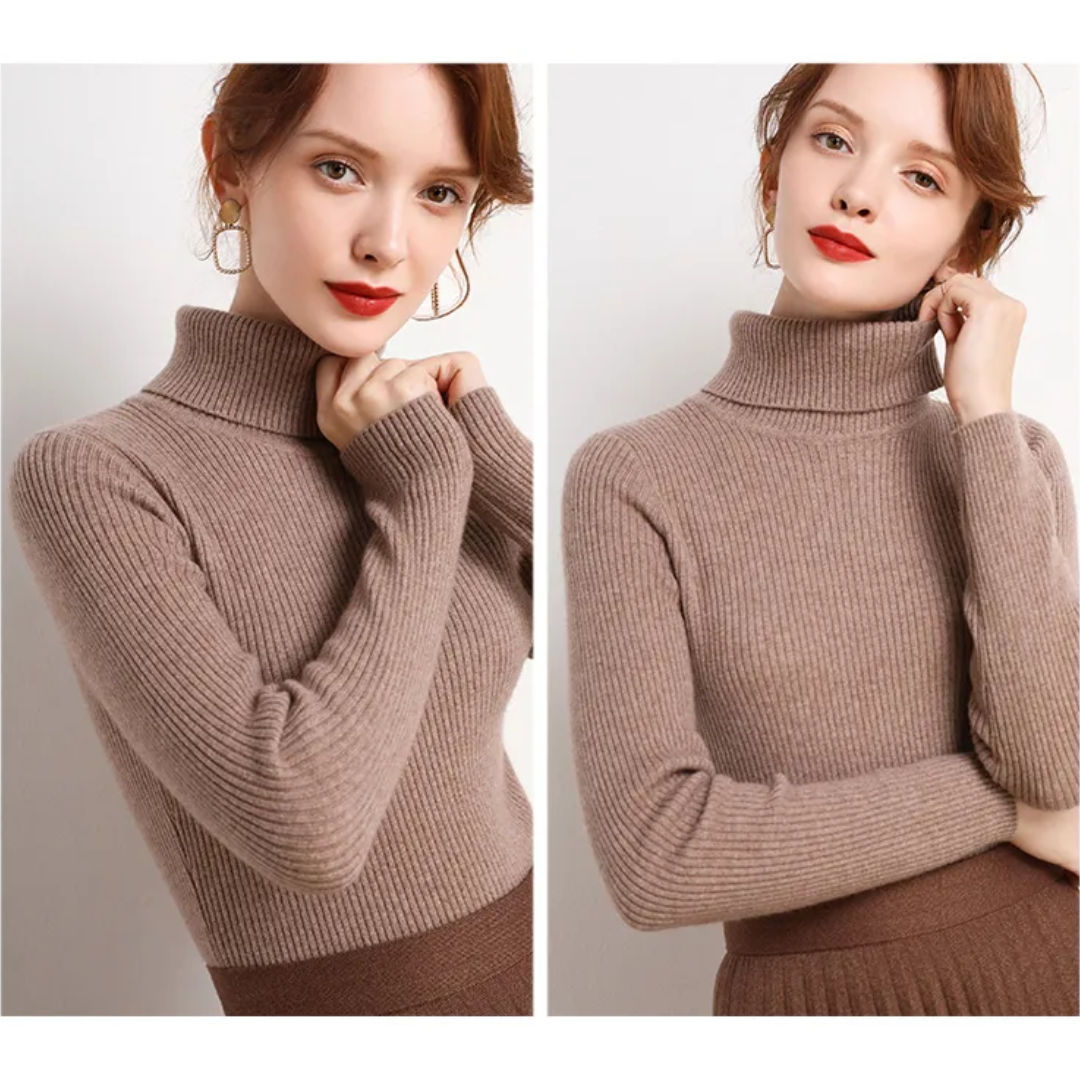 Cristina | Maglione Dolcevita in Cashmere per l'Inverno