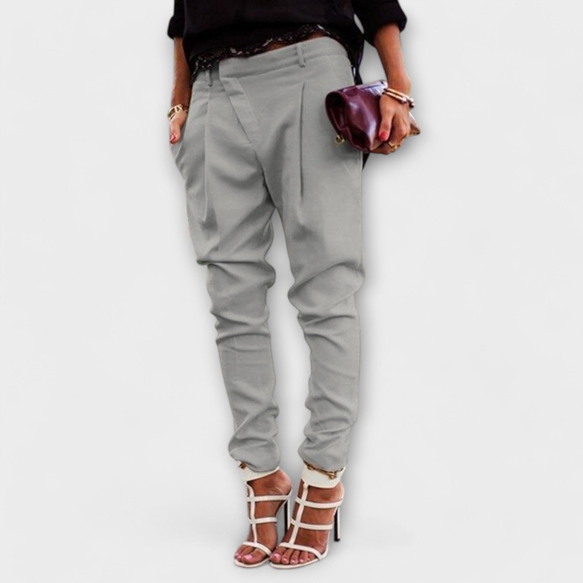 Pantaloni Eleganti a Vita Alta per Donna