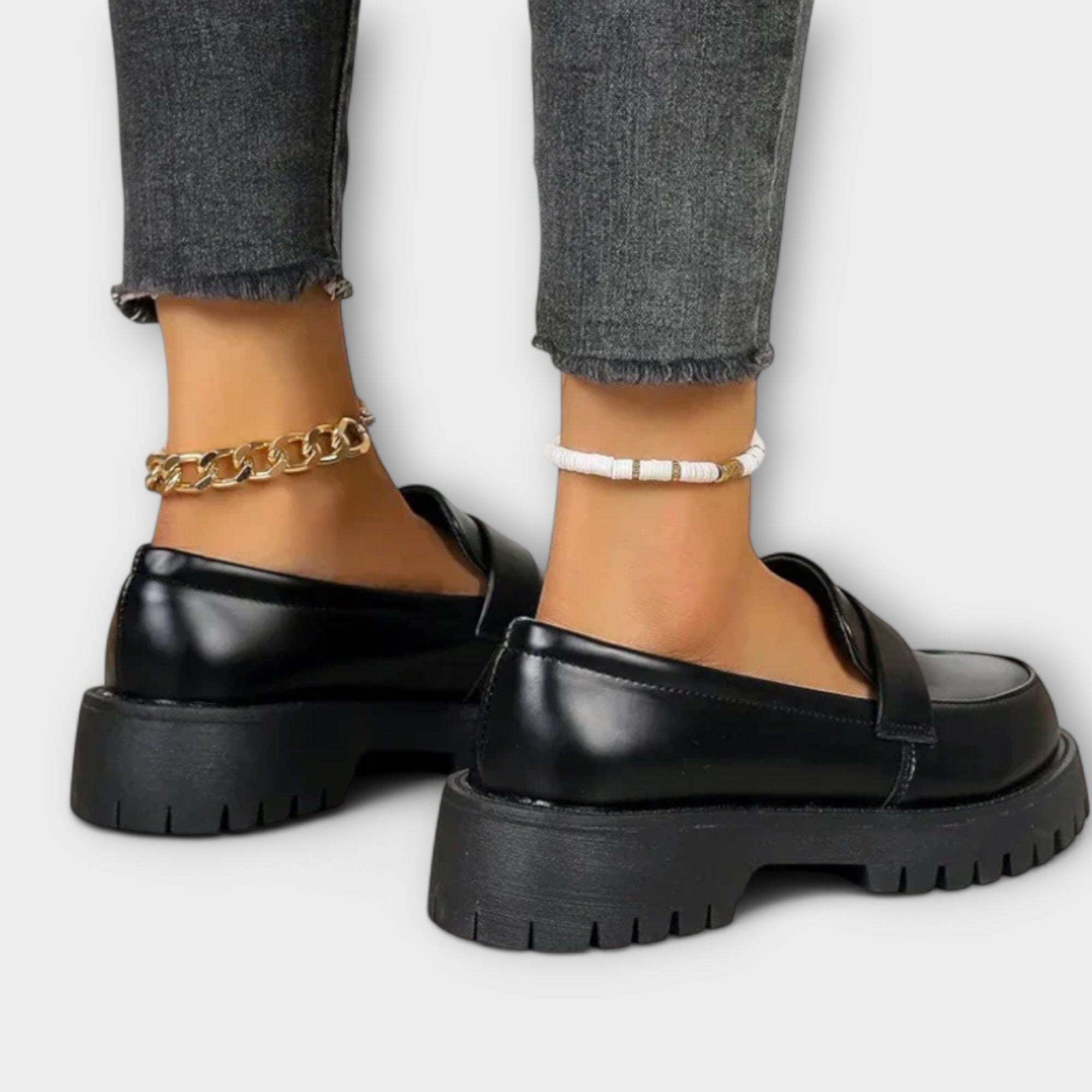 Mocassino Donna con Design Ortopedico e Zeppa Satinata