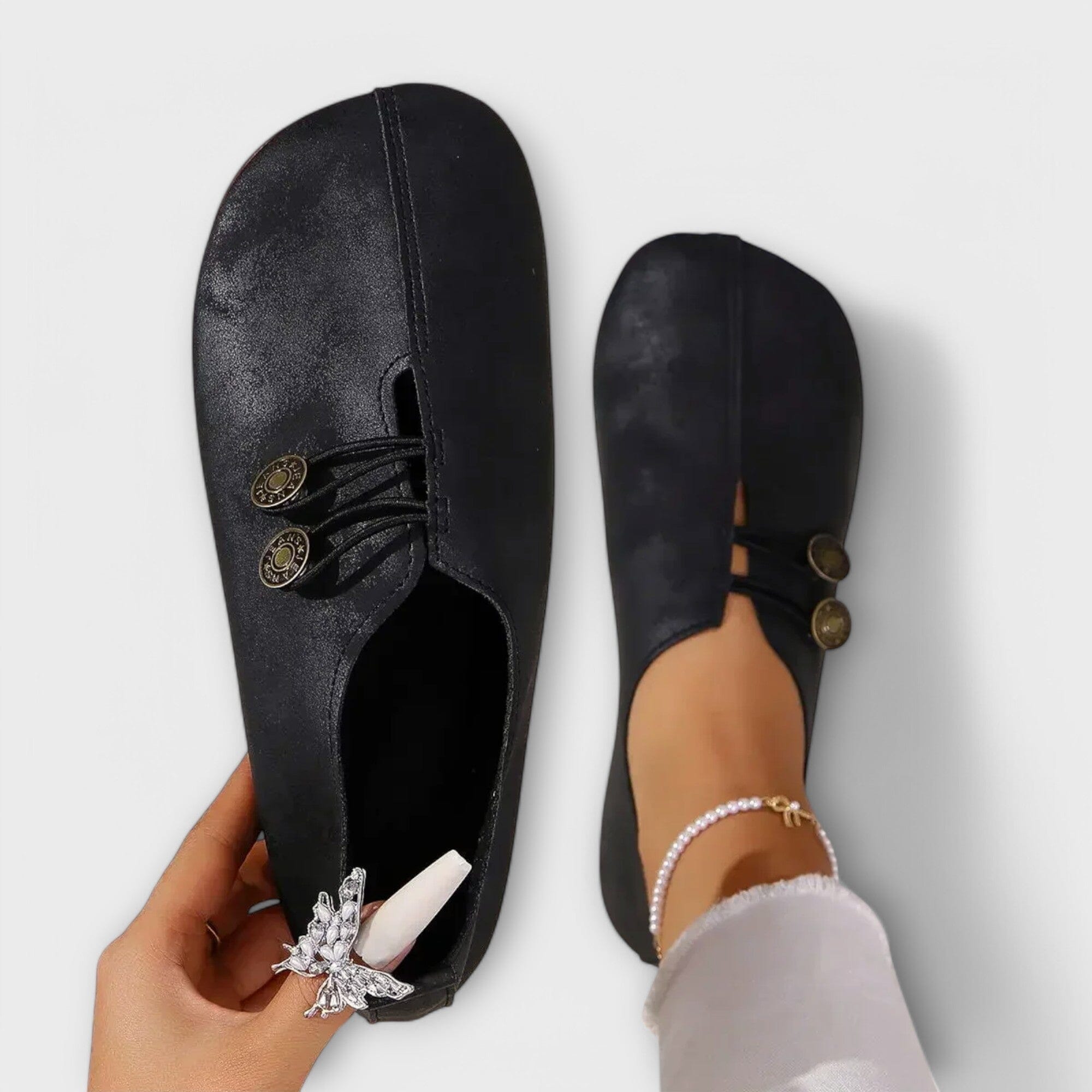 Mocassino in Pelle Scamosciata Elegante
