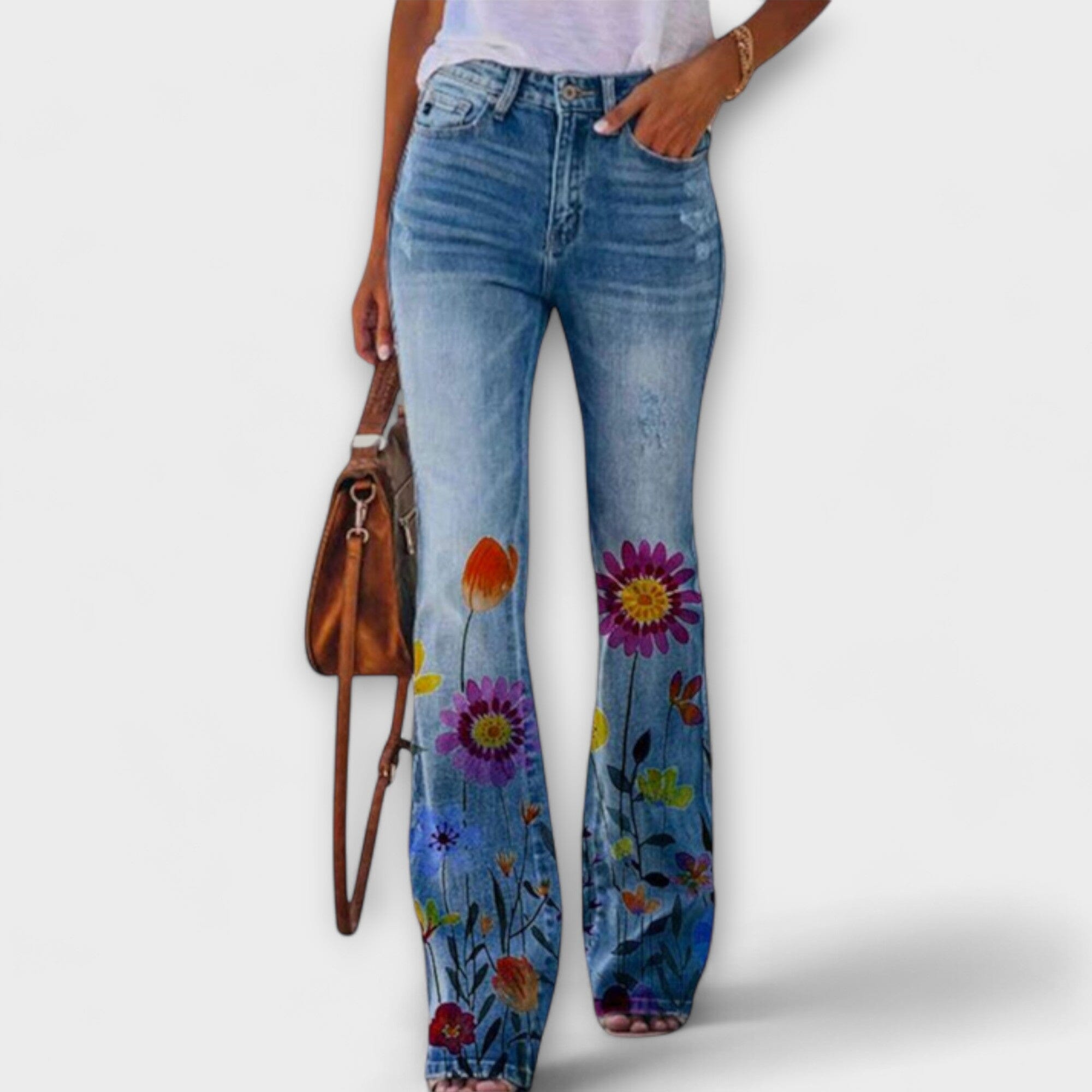 Pantaloni a Fiori Eleganti per Donna