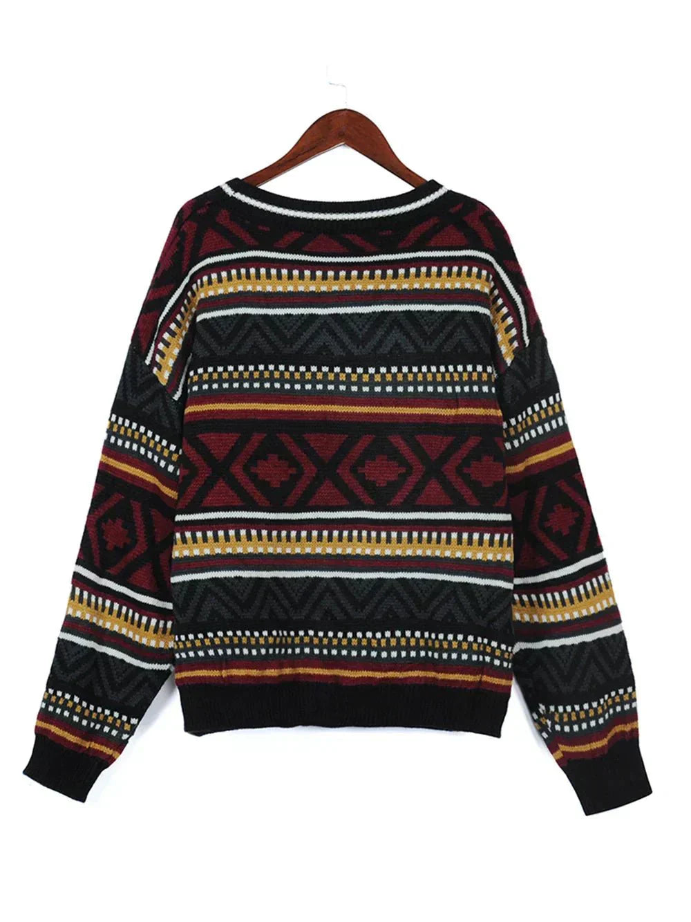 Clara | Geometric Print Sweater for Winter Style