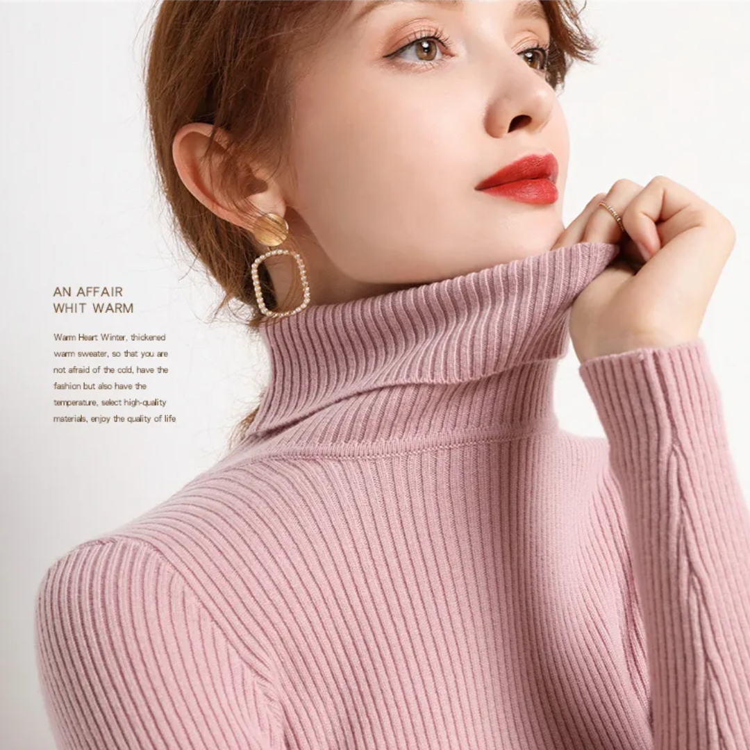 Cristina | Maglione Dolcevita in Cashmere per l'Inverno