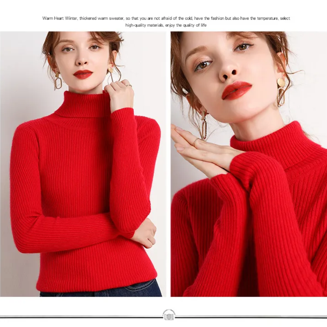 Cristina | Maglione Dolcevita in Cashmere per l'Inverno
