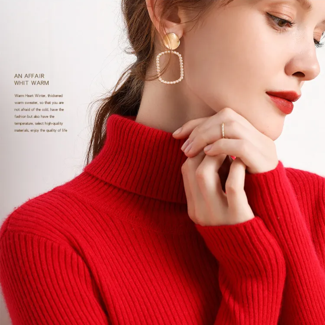 Cristina | Maglione Dolcevita in Cashmere per l'Inverno