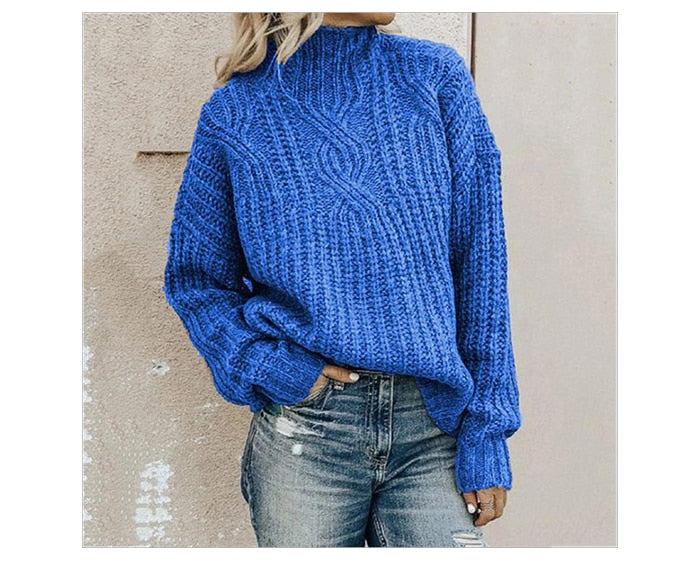 Elena | Maglione Invernale Donna a Maglia Intrecciata