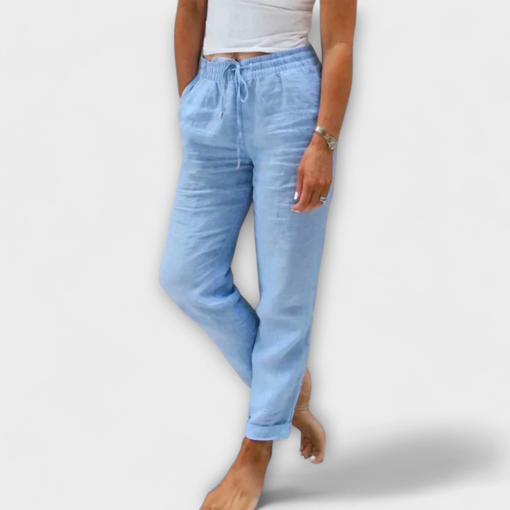 Pantaloni Leggeri in Lino per Donna
