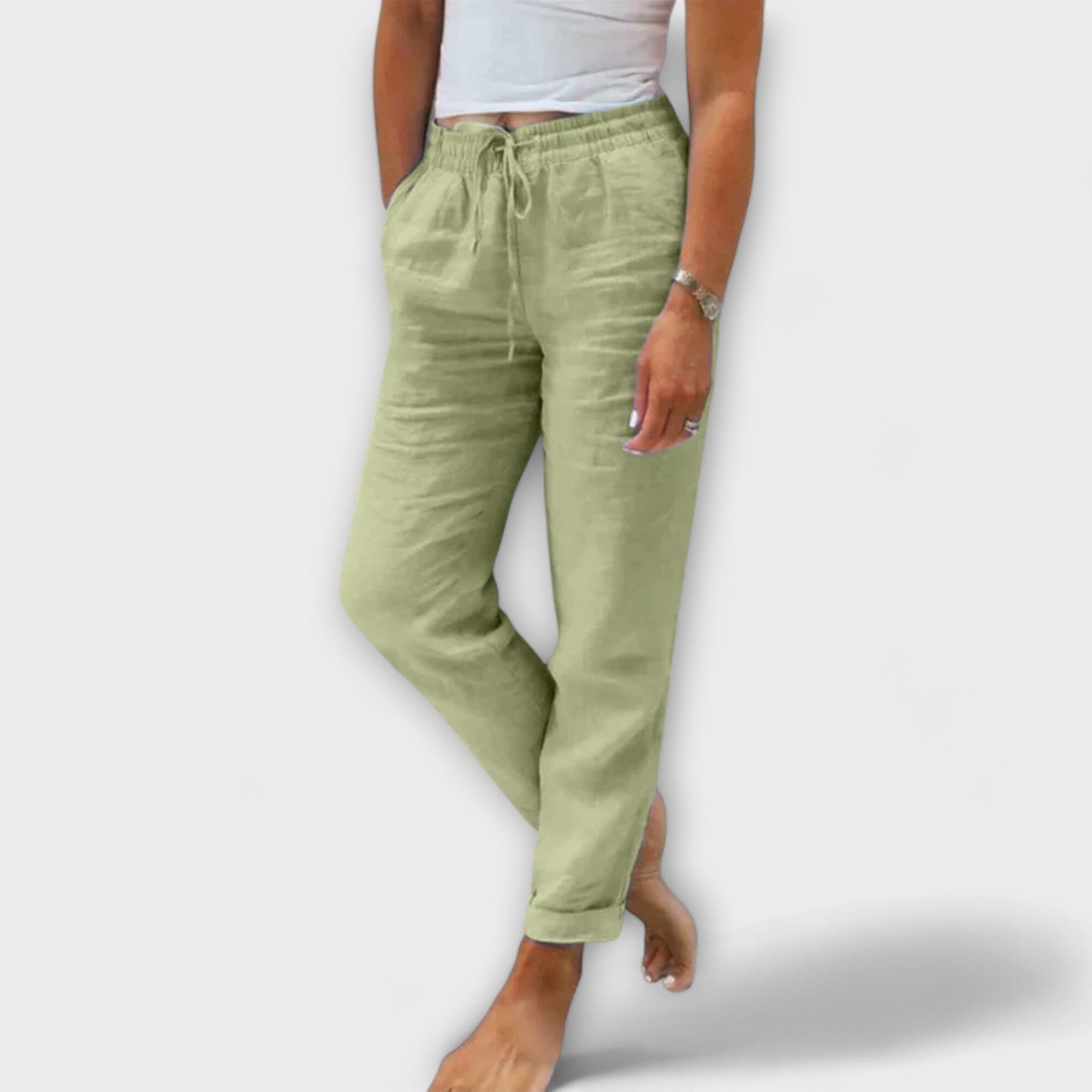 Pantaloni Leggeri in Lino per Donna