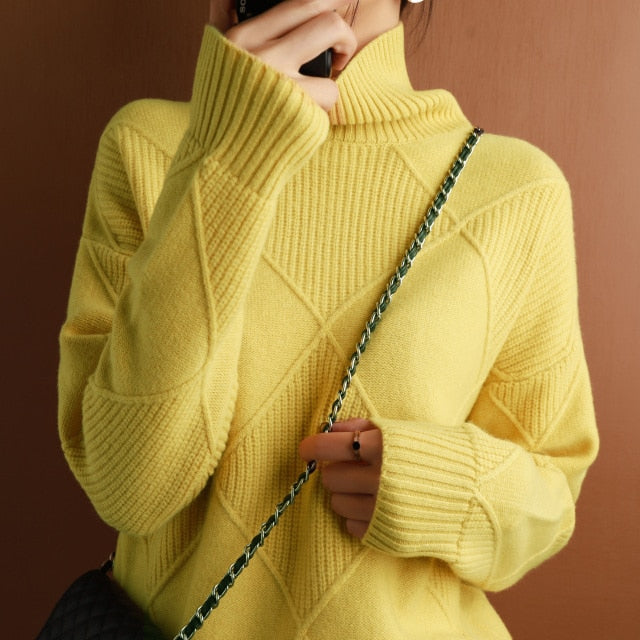 Caterina | Maglione Dolcevita Donna Caldo per l'Inverno
