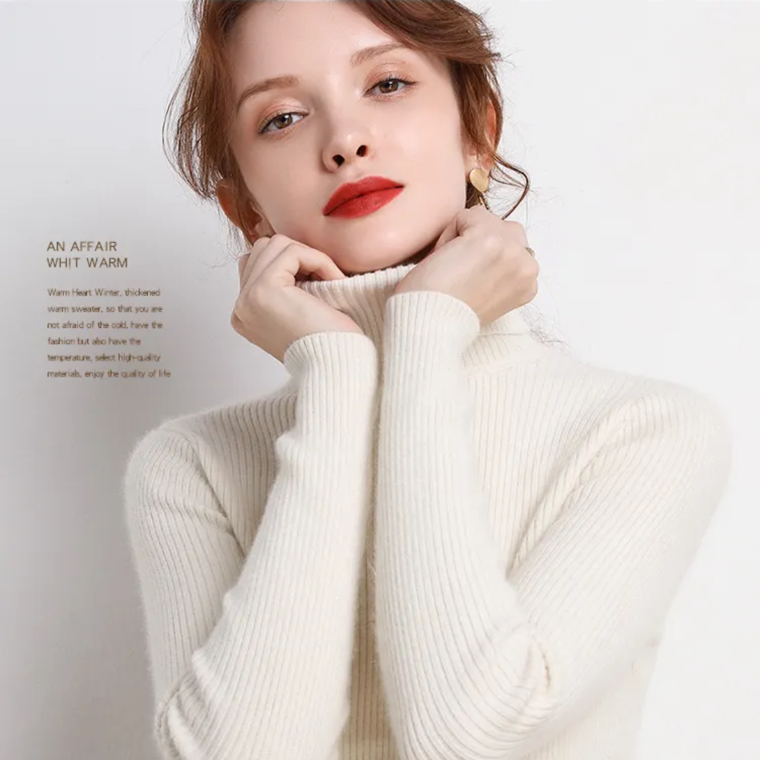 Cristina | Maglione Dolcevita in Cashmere per l'Inverno
