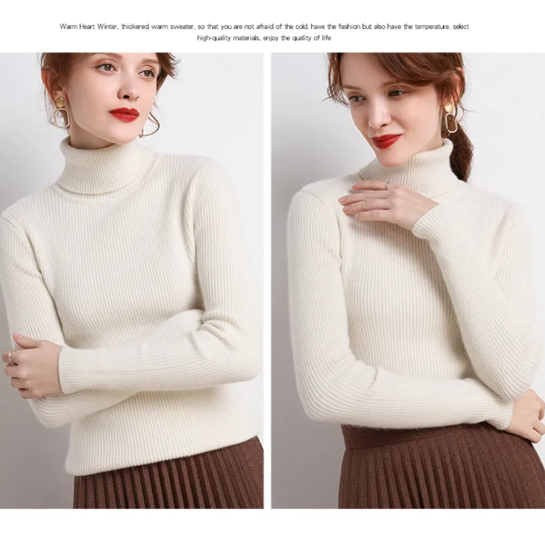 Cristina | Maglione Dolcevita in Cashmere per l'Inverno