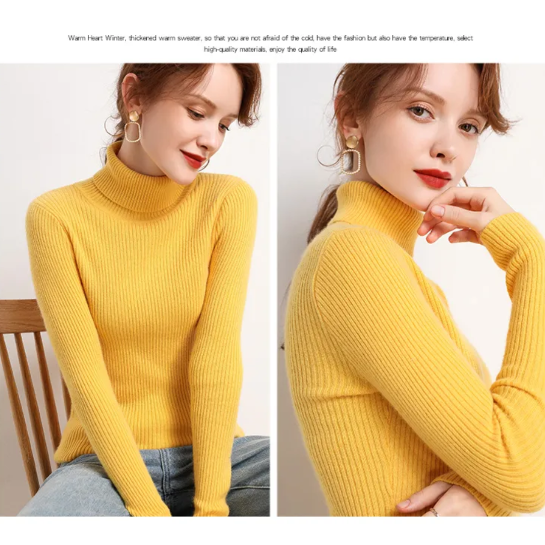 Cristina | Maglione Dolcevita in Cashmere per l'Inverno