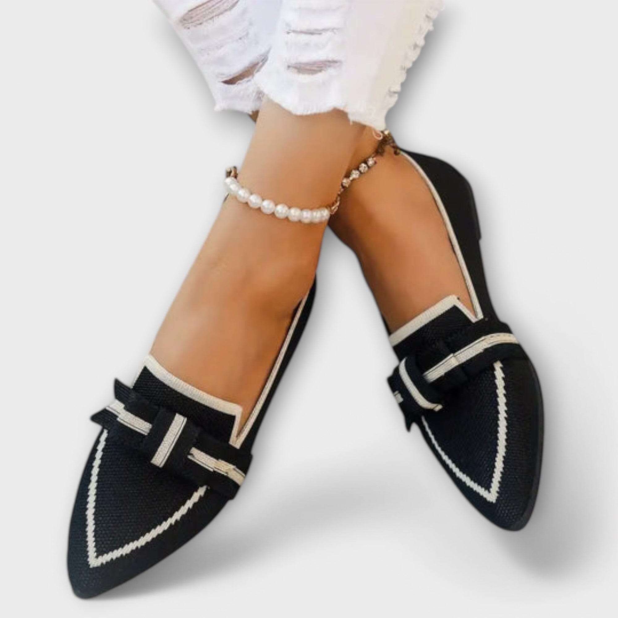 Scarpe Basse da Donna con Design Annodato